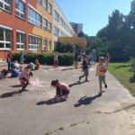 Malování na chodník – pohádkové bytosti