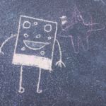 Malování na chodník – pohádkové bytosti