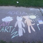 Malování na chodník – pohádkové bytosti