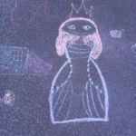 Malování na chodník – pohádkové bytosti